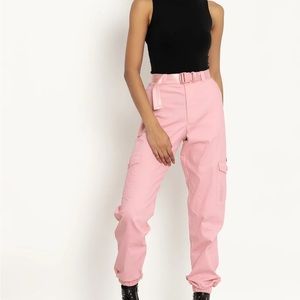 BlackMilk Baby Pink Cargo Pants